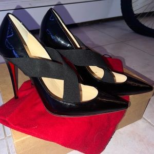 Brand new never worn Louboutin Sharpstagram 100 Patent heels . Dust bag included